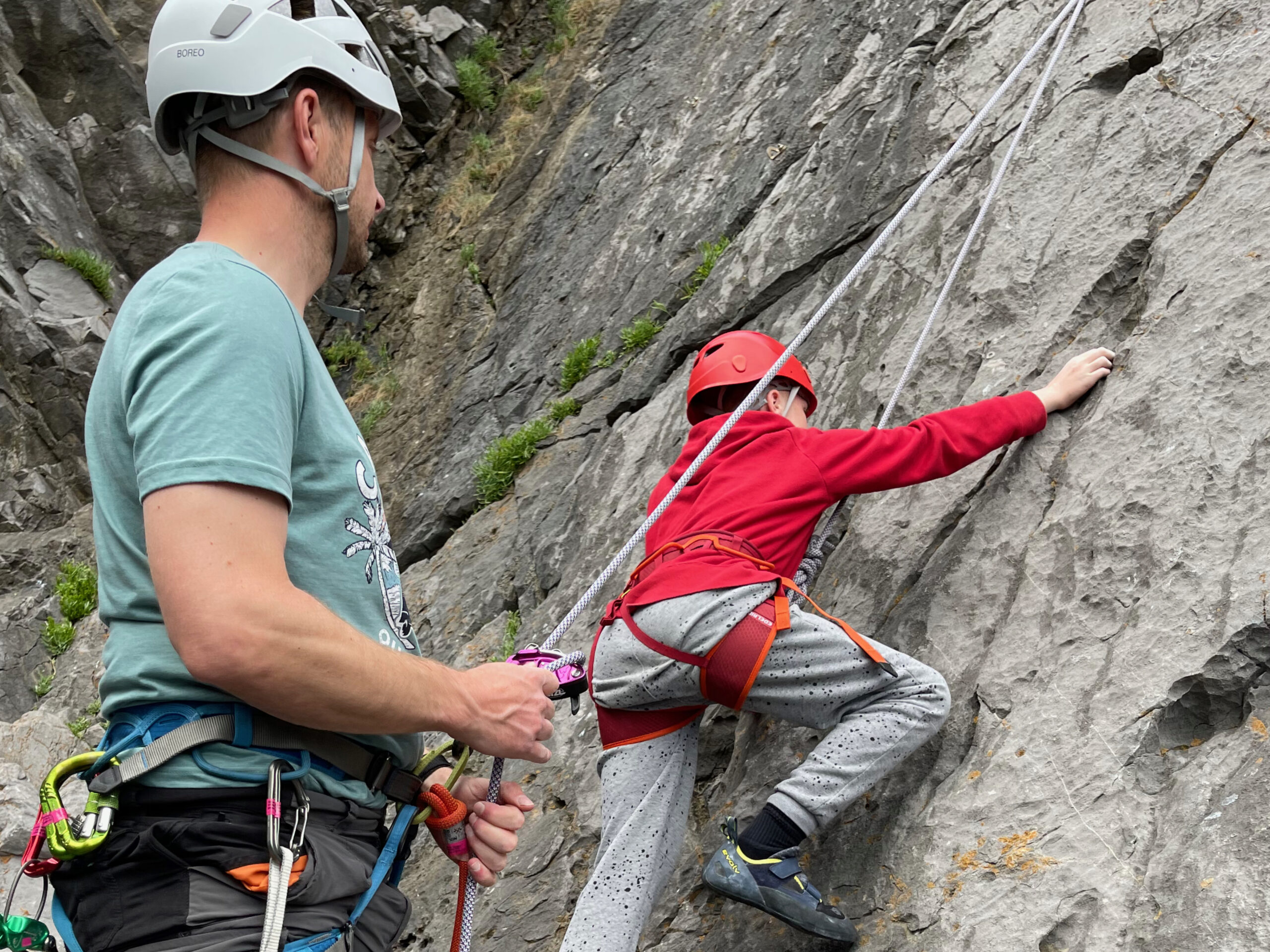 Family climbing